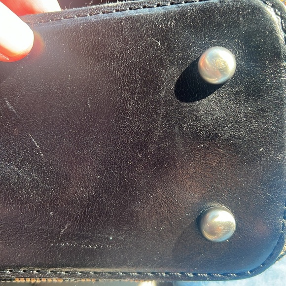 Patricia Nash Aria Shopper Tribal Weave Black and Brown Top Handle Crossbody - Picture 10 of 16